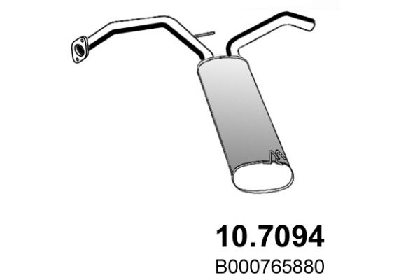 Tłumik końcowy ASSO 10.7094