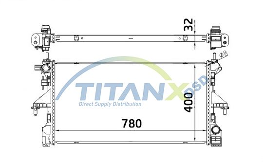 Radiator, racire motor TITANX RD359004