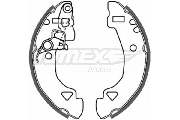 Levně Sada brzdových čelistí TOMEX Brakes 20-27