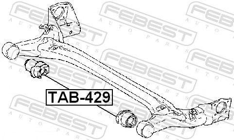 Levně Zavěšení, tělo nápravy FEBEST TAB-429