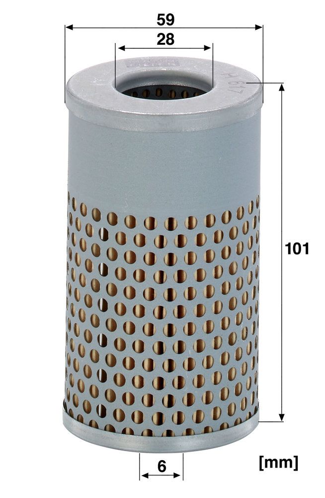 Levně Filtr, pracovní hydraulika MANN-FILTER H 617 n