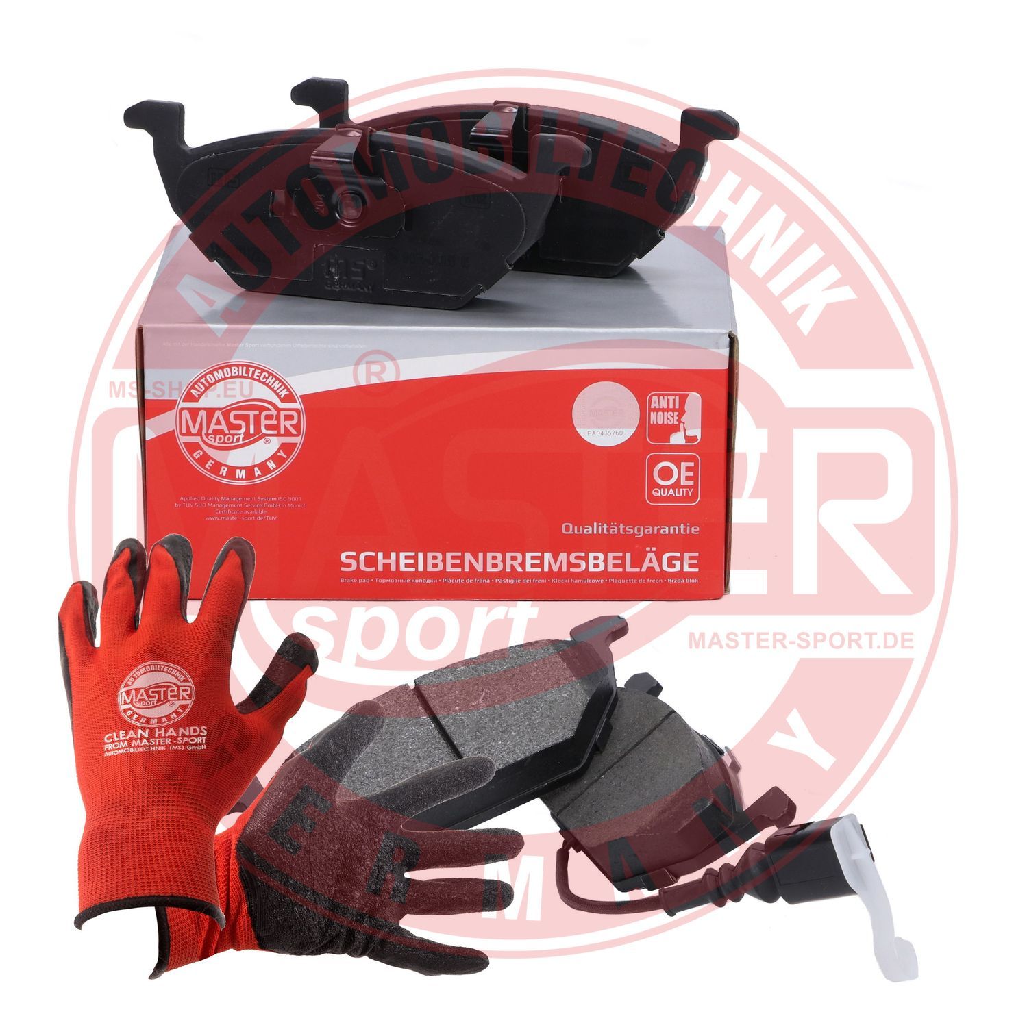 Zestaw klocków hamulcowych, hamulce tarczowe MASTER-SPORT GERMANY 13046071172T-SET-MSP
