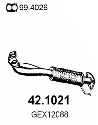 Rura wydechowa ASSO 42.1021