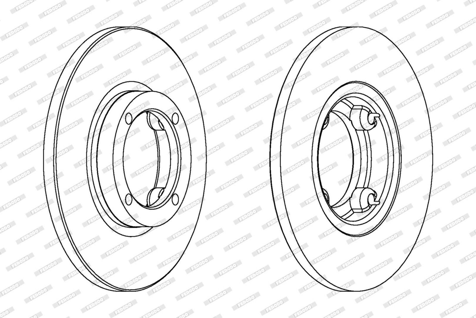 Disc frana FERODO DDF1076C
