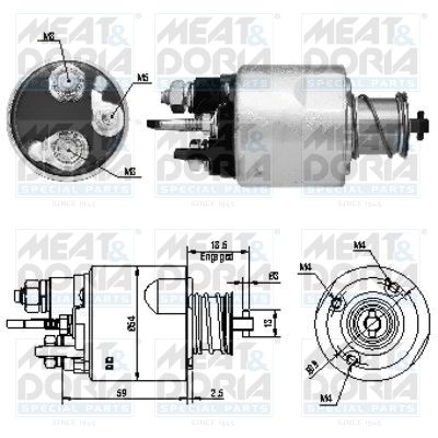 Włącznik elektromagnetyczny, rozrusznik MEAT & DORIA 46169