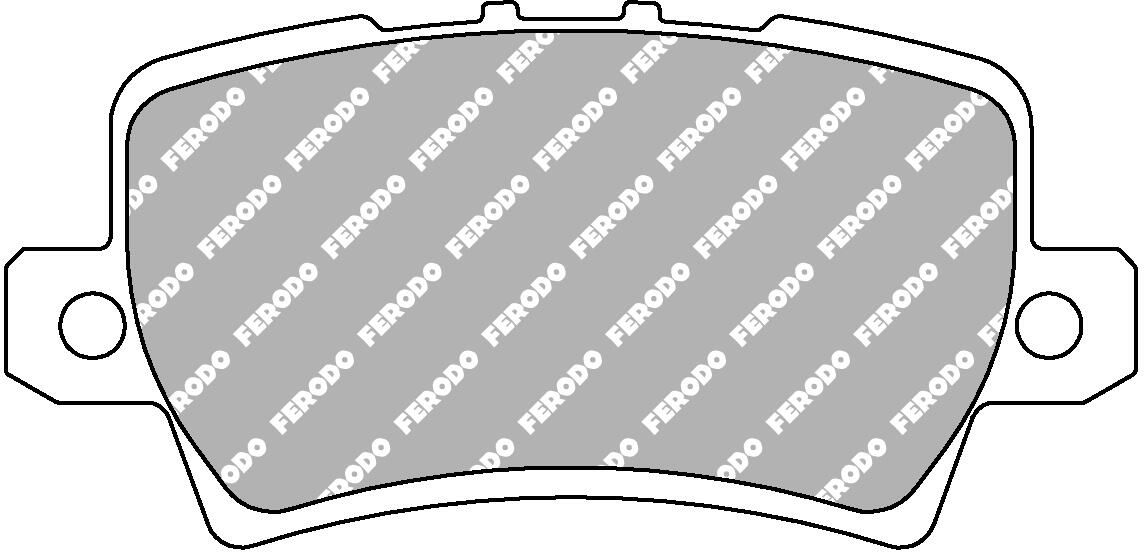 set placute frana,frana disc FERODO FDS1862