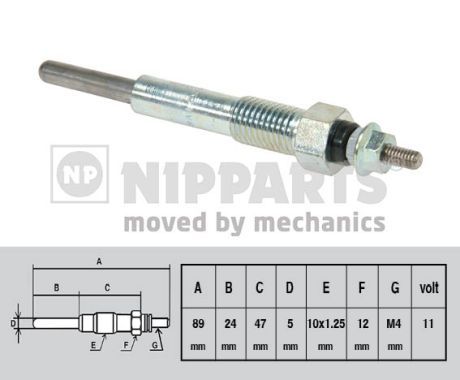 Świeca żarowa NIPPARTS J5719001
