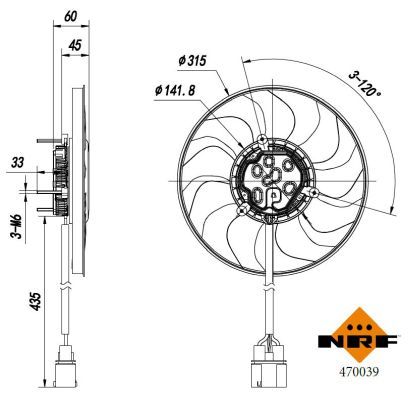 Ventilateur, refroidissement du moteur