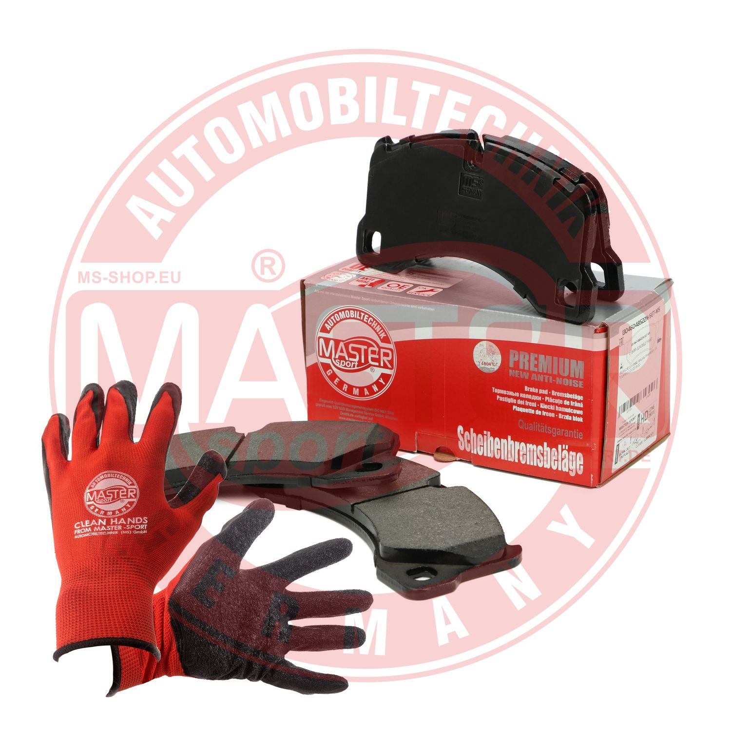 Zestaw klocków hamulcowych, hamulce tarczowe MASTER-SPORT GERMANY 13046048522N-SET-MSP