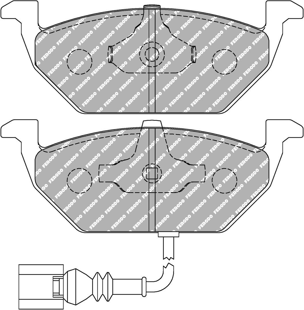set placute frana,frana disc FERODO RACING DS PERFORMANCE FDS1398