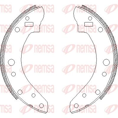 Szczęka hamulcowa REMSA 4229.00