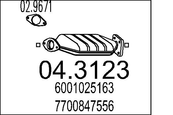 Katalizator MTS 04.3123