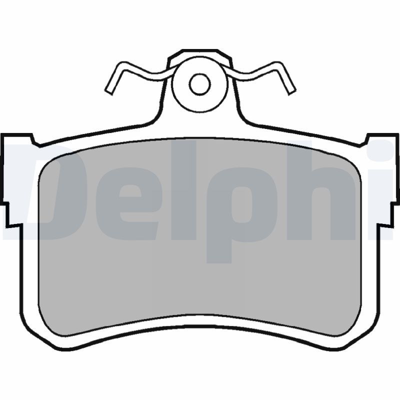 Zestaw klocków hamulcowych, hamulce tarczowe DELPHI LP880