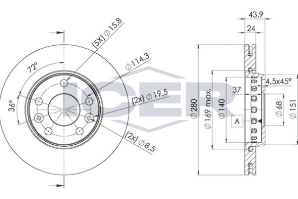 Tarcza hamulcowa ICER 78BD4022-2