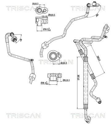 conducta presiune variabila,aer conditionat TRISCAN 9010 29062