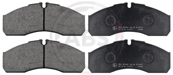 Zestaw klocków hamulcowych, hamulce tarczowe A.B.S. 37379