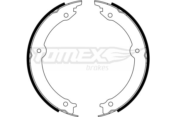 Sada brzdových čelistí, parkovací brzda TOMEX Brakes 23-33