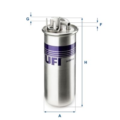 filtru combustibil UFI 24.001.00
