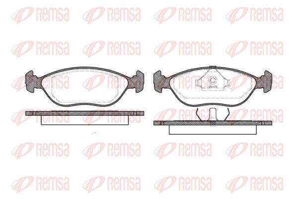Sada brzdových platničiek kotúčovej brzdy REMSA 0444.00