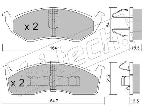 Piduriklotsi komplekt,ketaspidur