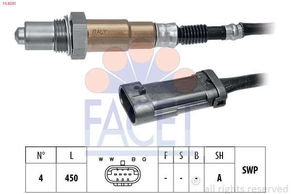 Sonda lambda FACET 10.8281
