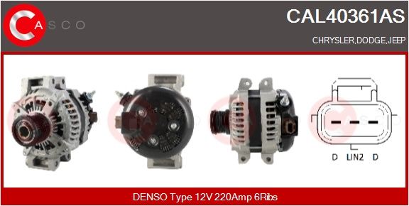 generátor CASCO CAL40361AS