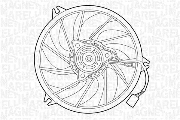 Wentylator, chłodzenie silnika MAGNETI MARELLI 069422391010