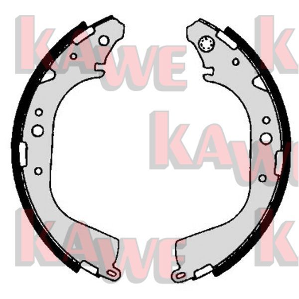 Zestaw szczęk hamulcowych KAWE 06710