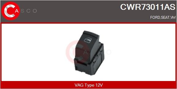 Spínač, zvedací zařízení oken CASCO CWR73011AS
