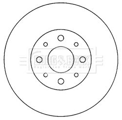 Tarcza hamulcowa BORG & BECK BBD4055