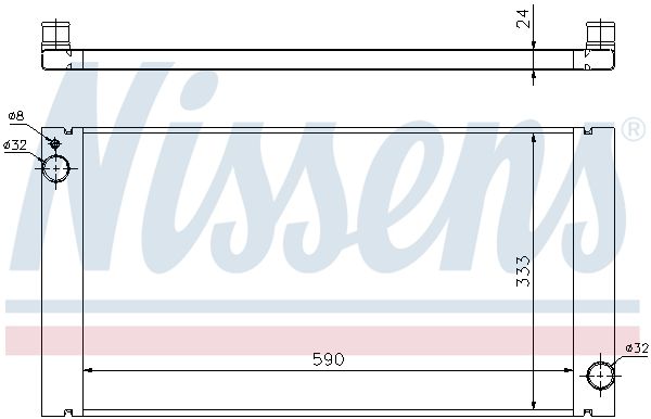 Levně Chladič, chlazení motoru NISSENS 69705