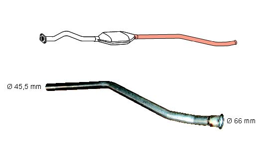 Zestaw naprawczy (rurowy), katalizator HJS 91 21 6954