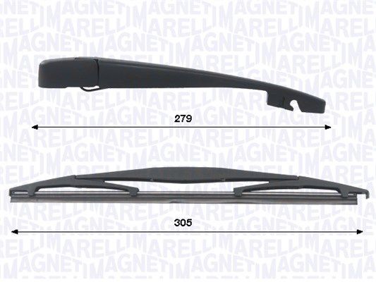Set stergatoare, curatare parbriz MAGNETI MARELLI 000723180474