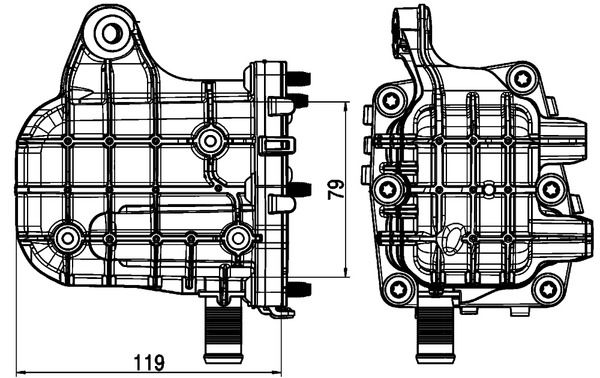 Levně Chladič, recirkulace spalin MAHLE CE 4 000P