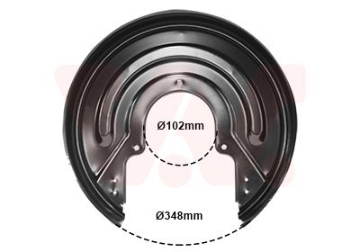 protectie stropire,disc frana VAN WEZEL 5874374