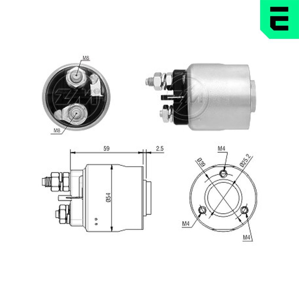 Solenoid, electromotor ERA ZM1493