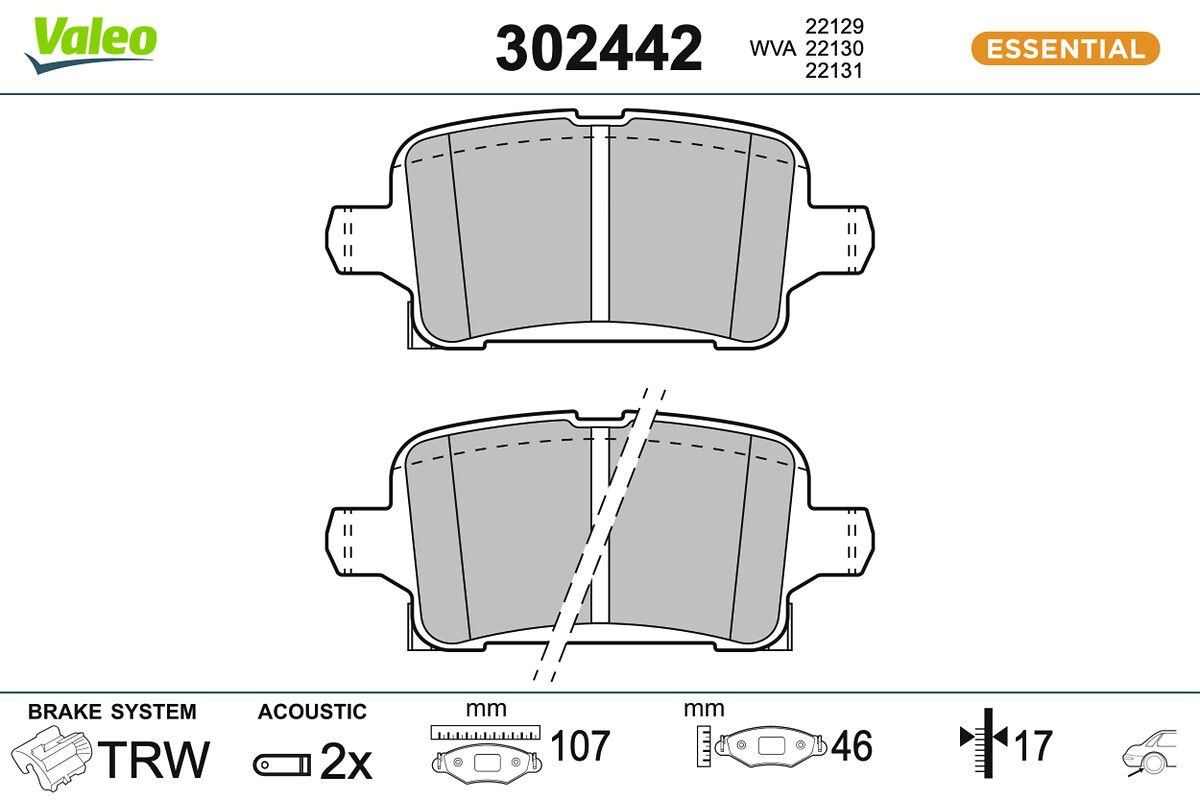 Комплект тормозных колодок, дисковый тормоз