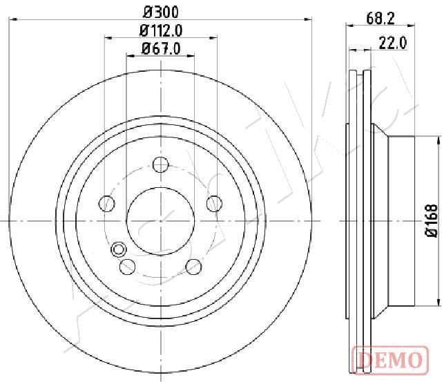 Tarcza hamulcowa ASHIKA 61-00-0514C