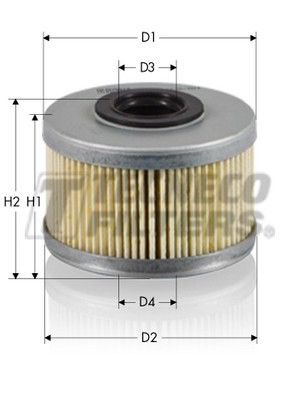 Filtr paliwa TECNECO FILTERS GS0452