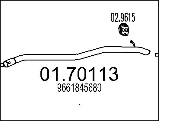 Rura wydechowa MTS 01.70113