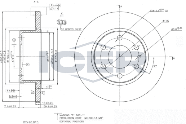 Tarcza hamulcowa ICER 78BD8759-2