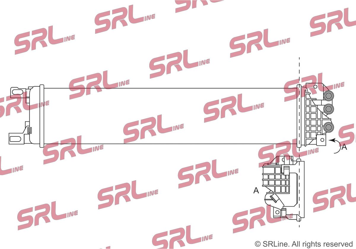 E-shop Nízkoteplotný chladič, chladič turbodúchadla SR-LINE 32D208-5
