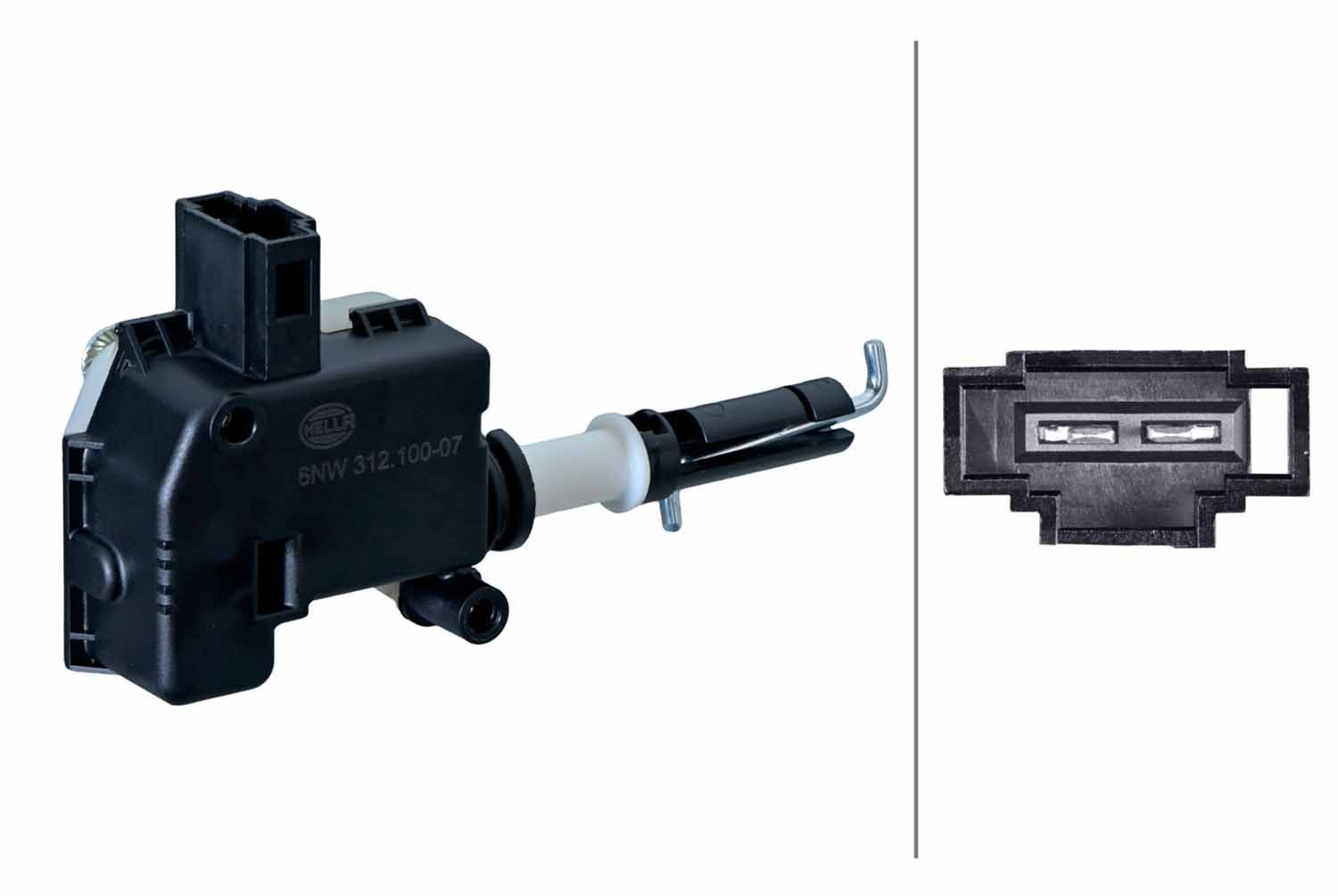 Element ustalający, zamek centralny HELLA 6NW312100-071
