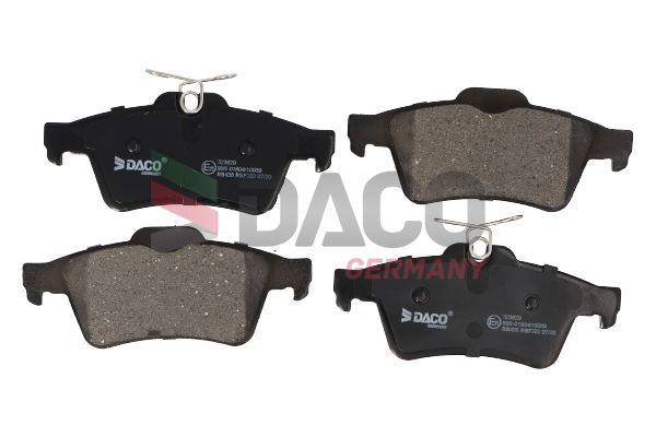 Zestaw klocków hamulcowych, hamulce tarczowe DACO GERMANY 323629