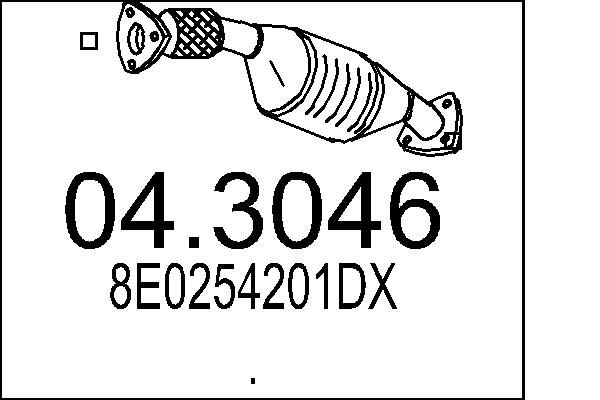 Katalizator MTS 8E0254201DX