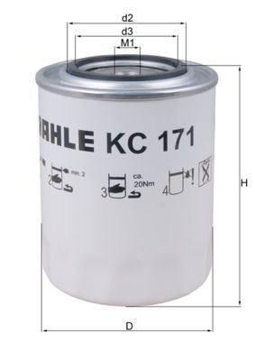 Palivový filtr KNECHT KC 171