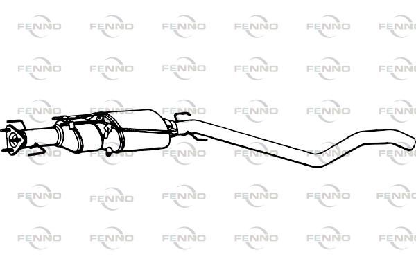 Filtr sadzy / filtr cząstek stałych, układ wydechowy FENNO 13253540