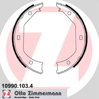 Set saboti frana, frana de mana ZIMMERMANN 10990.103.4