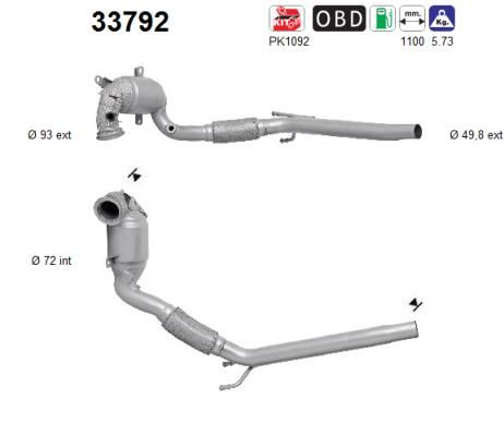 Katalizator AS 5Q0254500BX