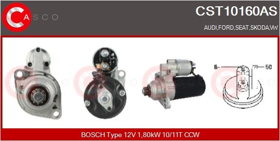 Levně Startér CASCO CST10160AS